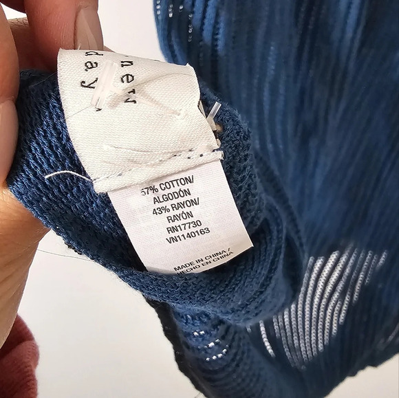 Women's Oblong Travel Wrap Scarf in Teal- A New Day, One Size - Picture 4 of 6